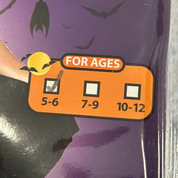 NEW Fun World Gothic Wednesday Addams Dress Girl's Halloween Costume Size Small - Picture 4 of 10